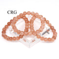 Strawberry Quartz Bracelet (1 Piece) Size 8 mm Crystal Bead Stretch Jewelry