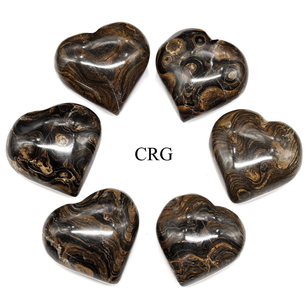 Stromatolite Puffy Heart 30 mm (1 piece)