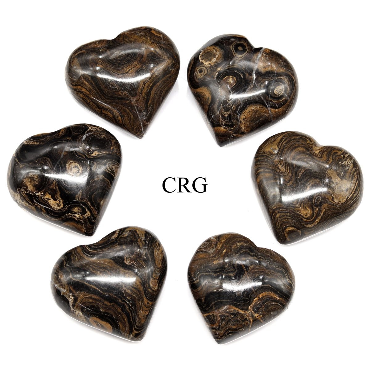 Stromatolite Puffy Heart 30 mm (1 piece)