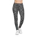 Snake Print Casual Fashion Leggings – Gym Outfits - Dipaliz
