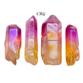 Sunrise Aura Quartz Points (1 Pound) Size 1 to 3 Inches Bulk Wholesale Lot Crystals