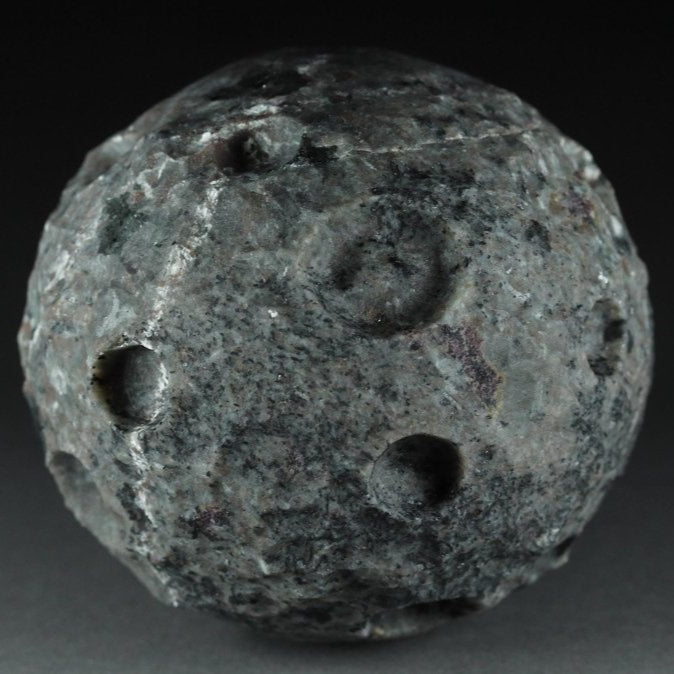 Syenite Sodalite Moon Carving with UV Flashlight Combo