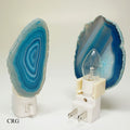 Teal Agate Nightlight with Bulb and Switch