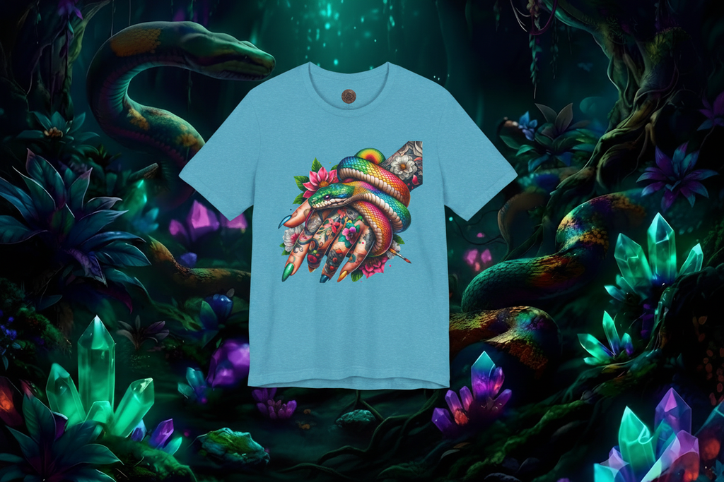 Teal Constrictor Tee - Enchanted Forest