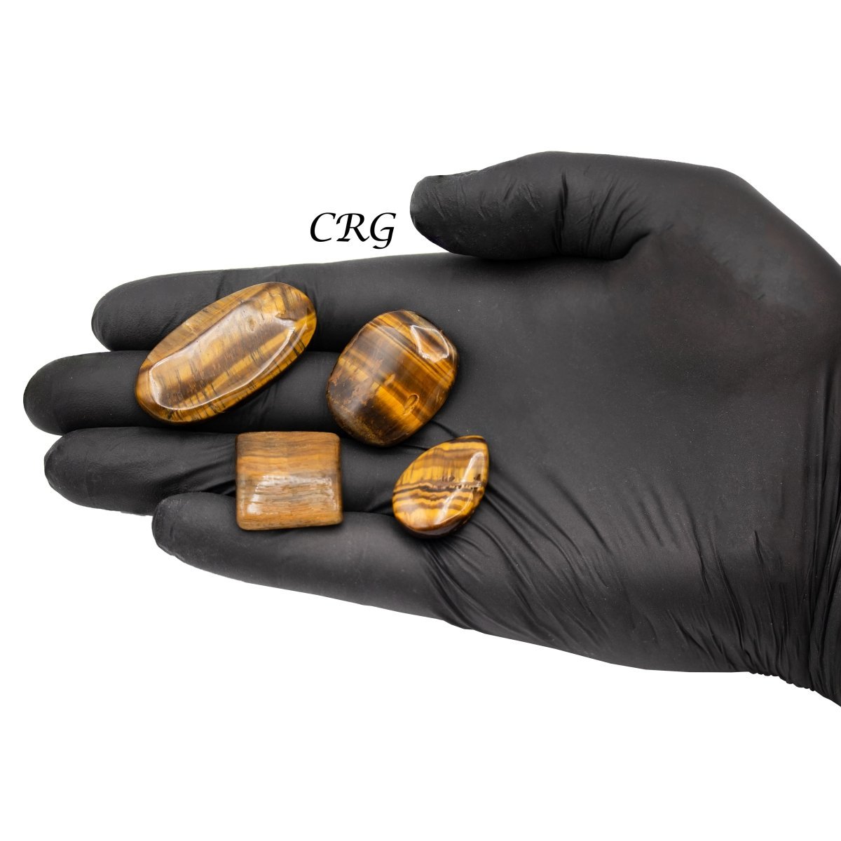 Tiger's Eye Cabochons (75 Grams) Mixed Sizes Bulk Wholesale Lot Crystal Minerals