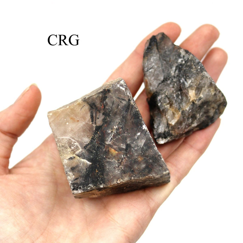 Tourmalated Quartz Rough Wholesale Lot 1 to 3 Inches (5 Kilograms)