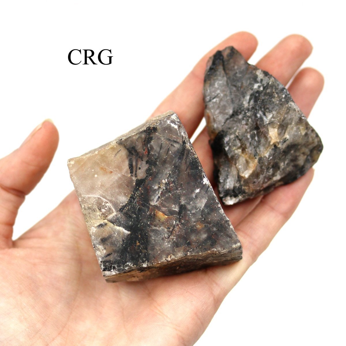 Tourmalated Quartz Rough Wholesale Lot 1 to 3 Inches (5 Kilograms)