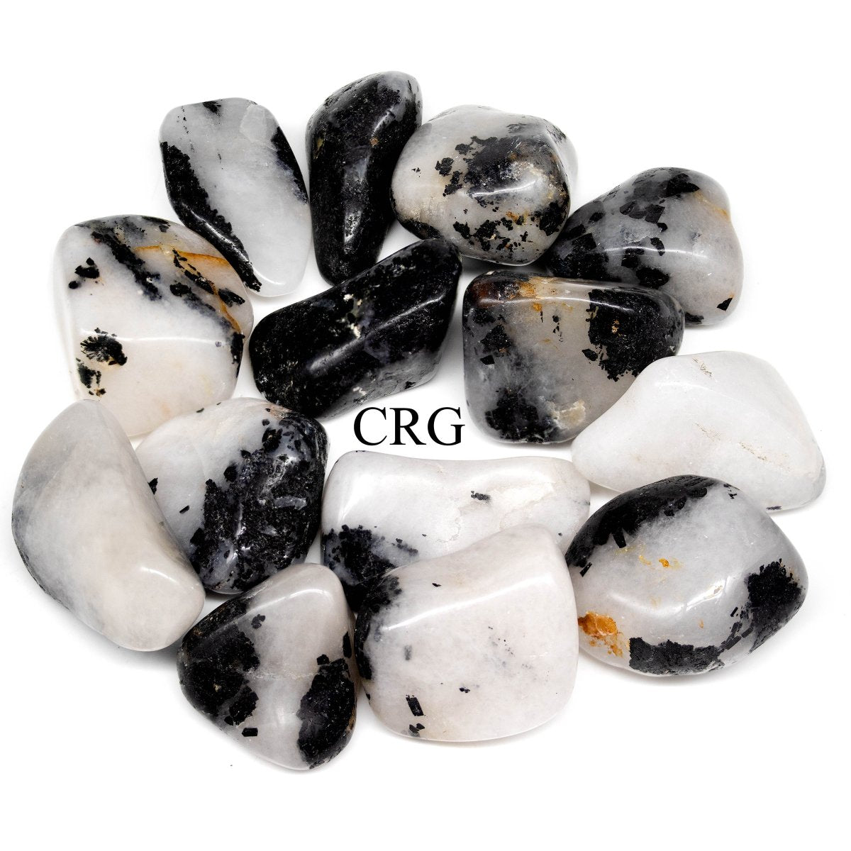 Tourmalated Quartz Tumbled (1 Pound) Size 1 to 2 Inches Wholesale Crystal Lot