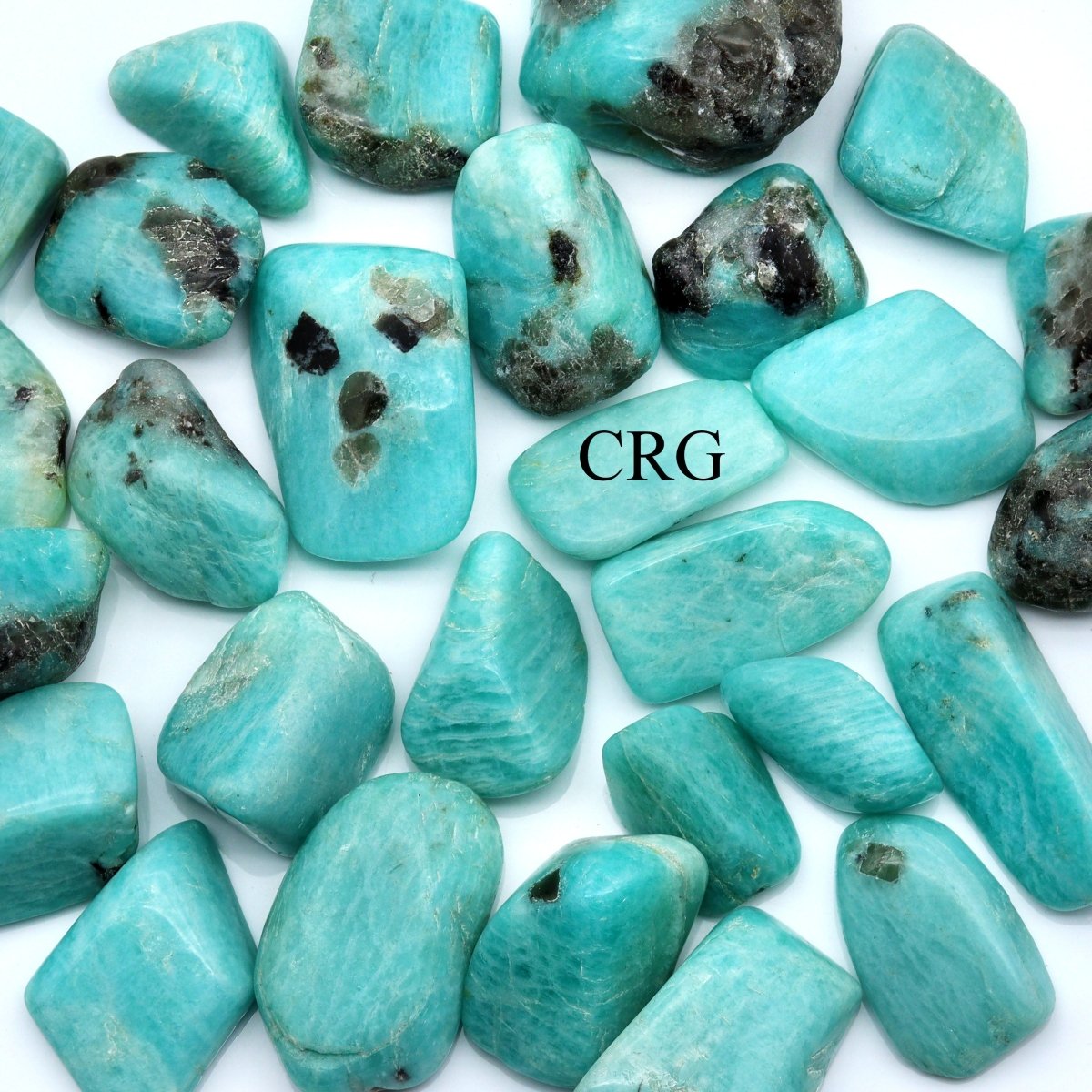 Tumbled Amazonite from Madagascar - 1"-2" - 1 LB. LOT