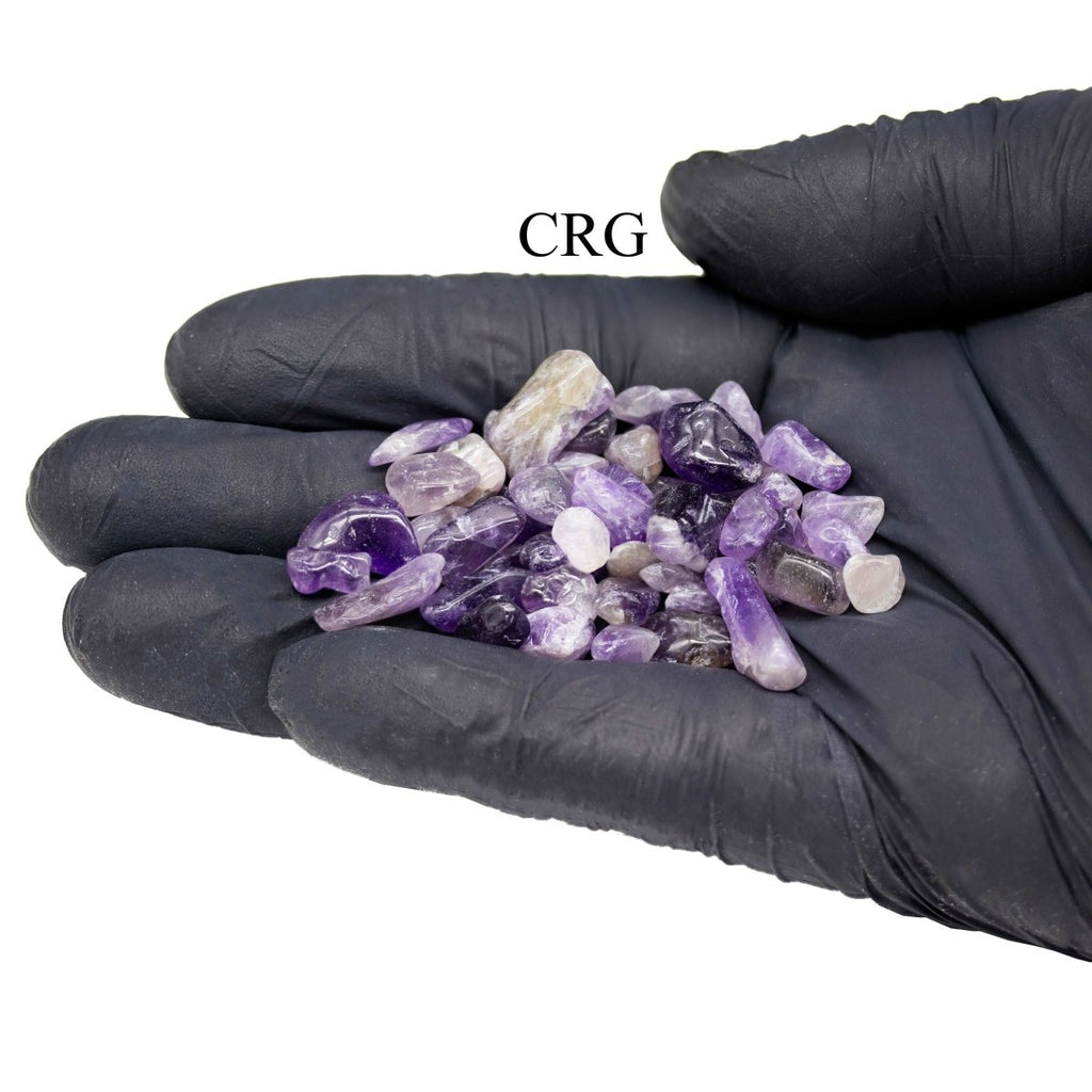 Tumbled Amethyst Confetti Chips / 4-7mm AVG - 1 KILO LOT