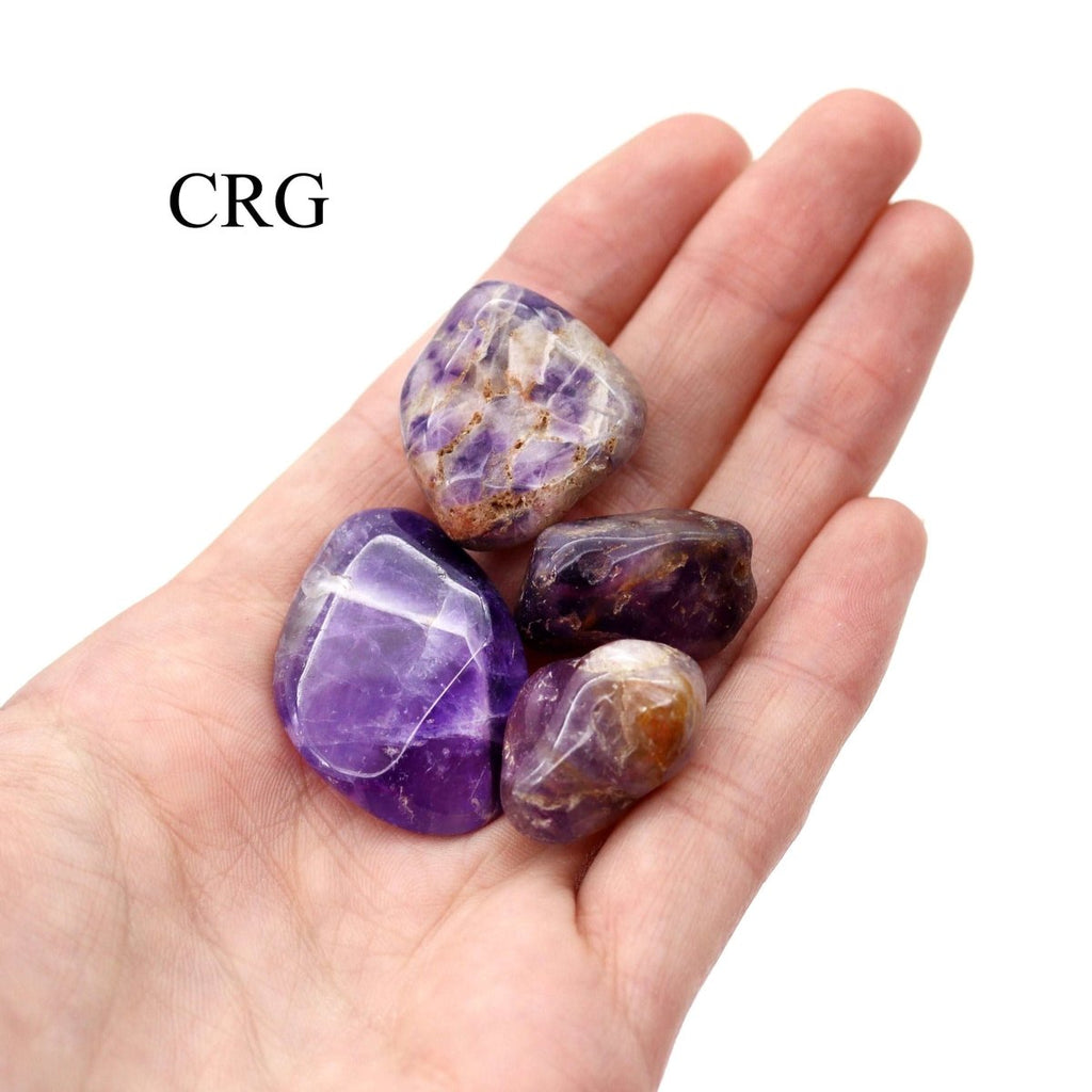 Tumbled Banded Mixed Amethyst / 20-50mm AVG - 1 KILO LOT