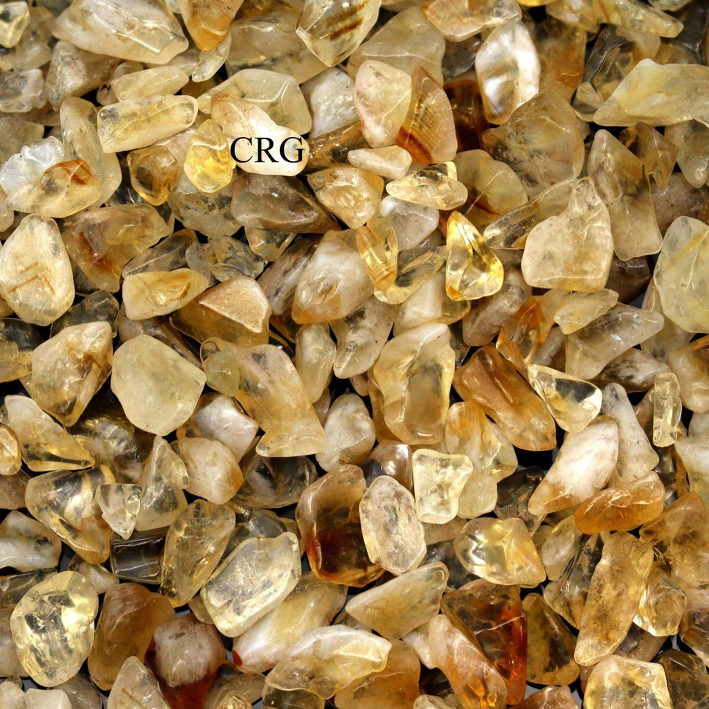 Tumbled Citrine Confetti Chips / 4-7mm AVG - 1 KILO LOT