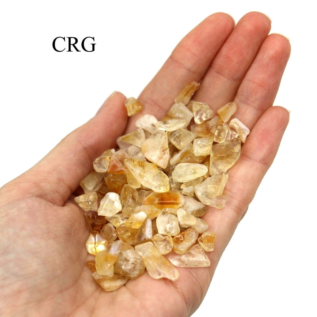 Tumbled Citrine Confetti Chips / 4-7mm AVG - 1 KILO LOT