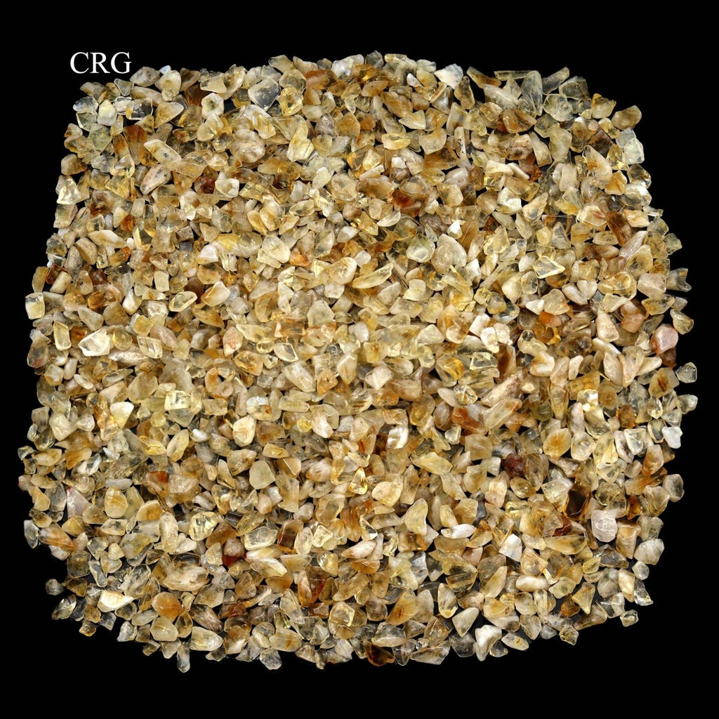 Tumbled Citrine Confetti Chips / 4-7mm AVG - 1 KILO LOT