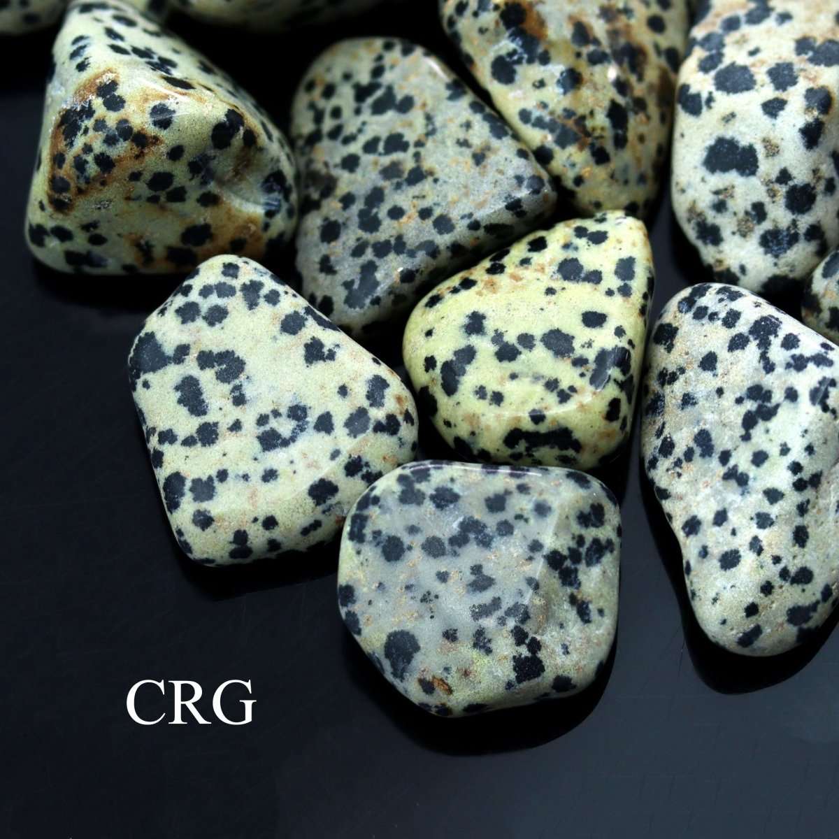 Tumbled Dalmatian Jasper / 30-60mm AVG - 1 KILO LOT