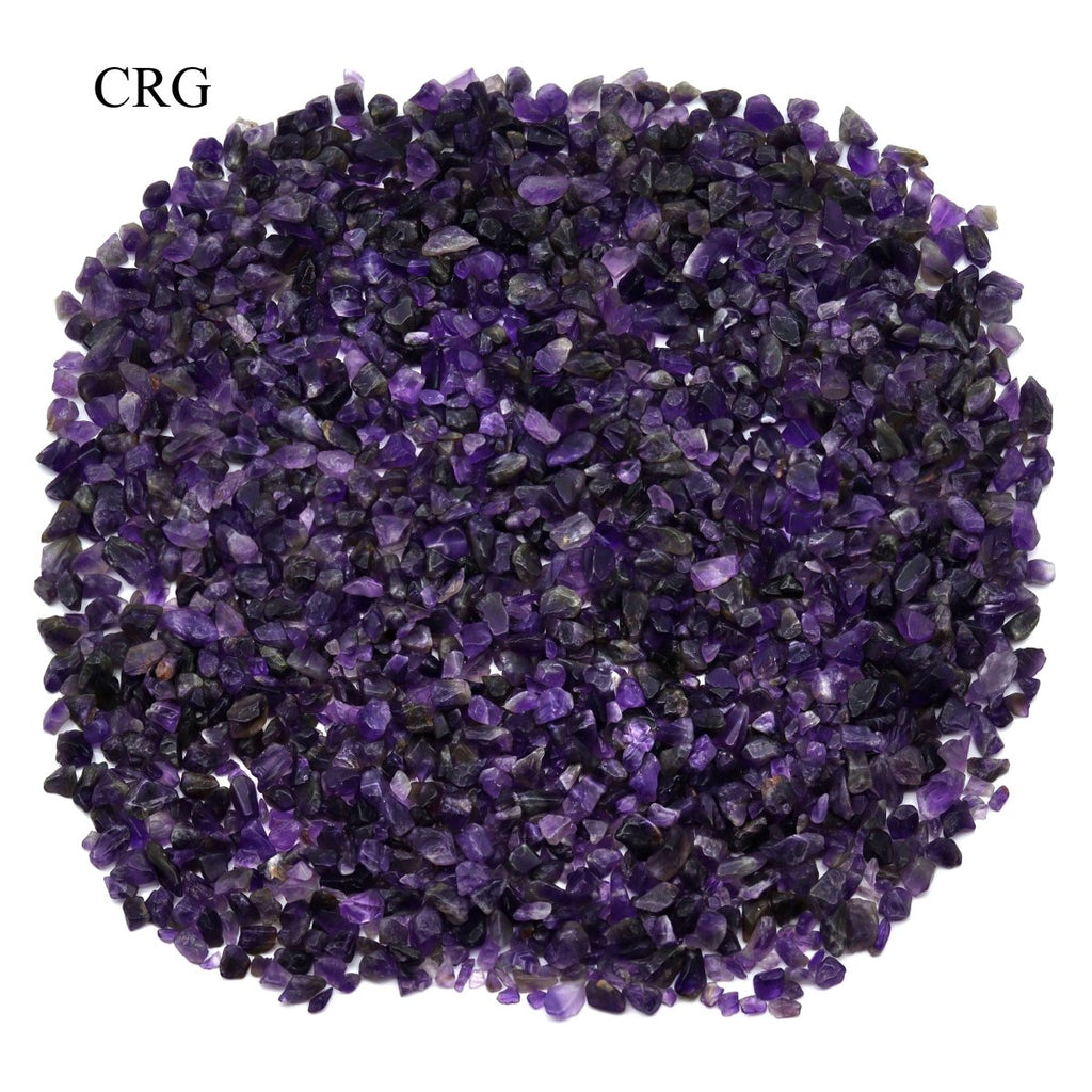Tumbled Dark Amethyst Confetti Chips / 4-7mm AVG - 1 KILO LOT