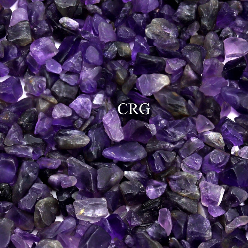 Tumbled Dark Amethyst Confetti Chips / 4-7mm AVG - 1 KILO LOT