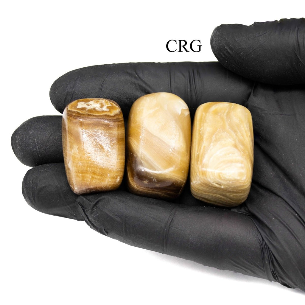 Tumbled Extra Quality Chocolate Calcite / 1-2" AVG - 1 KILO LOT