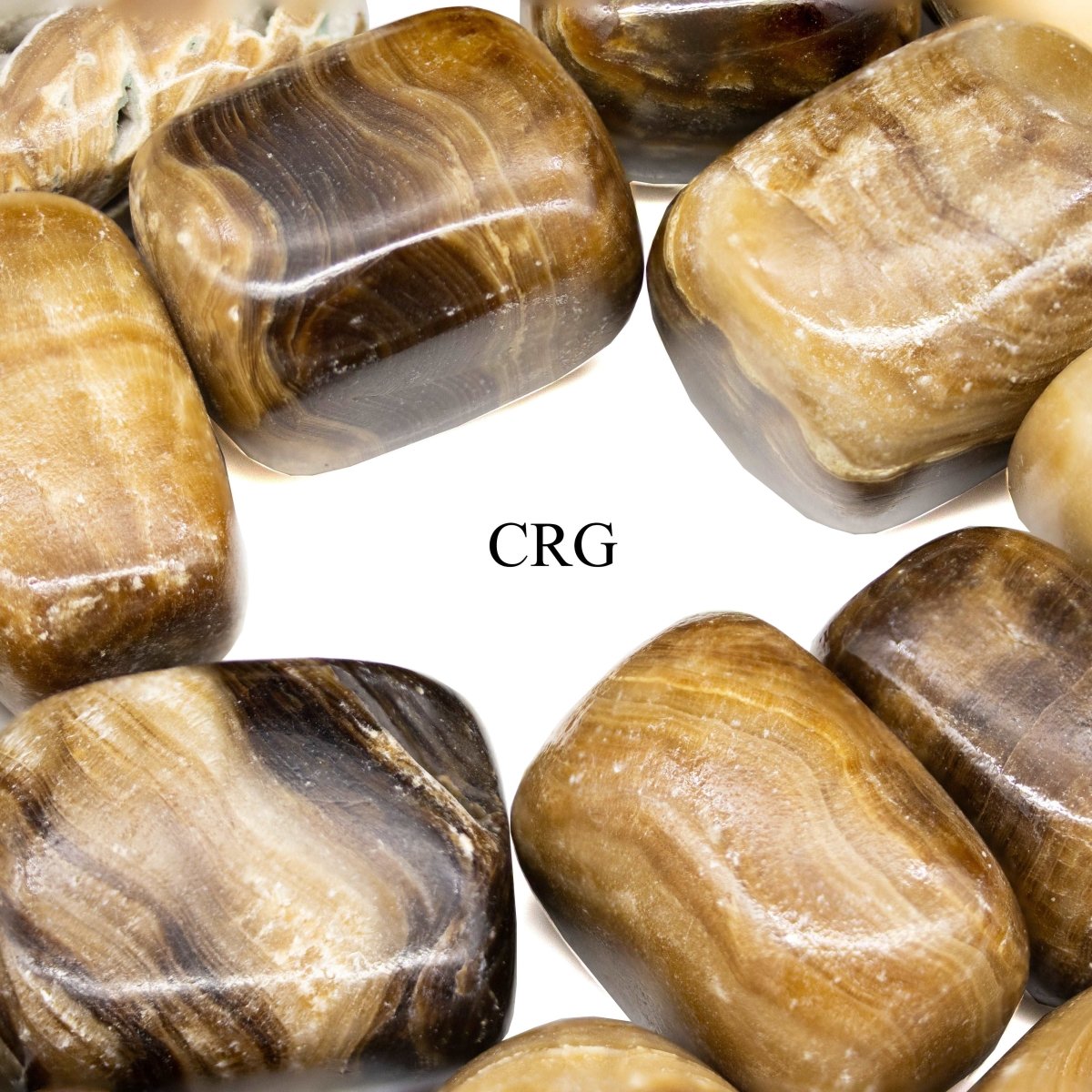 Tumbled Extra Quality Chocolate Calcite / 1-2" AVG - 1 KILO LOT