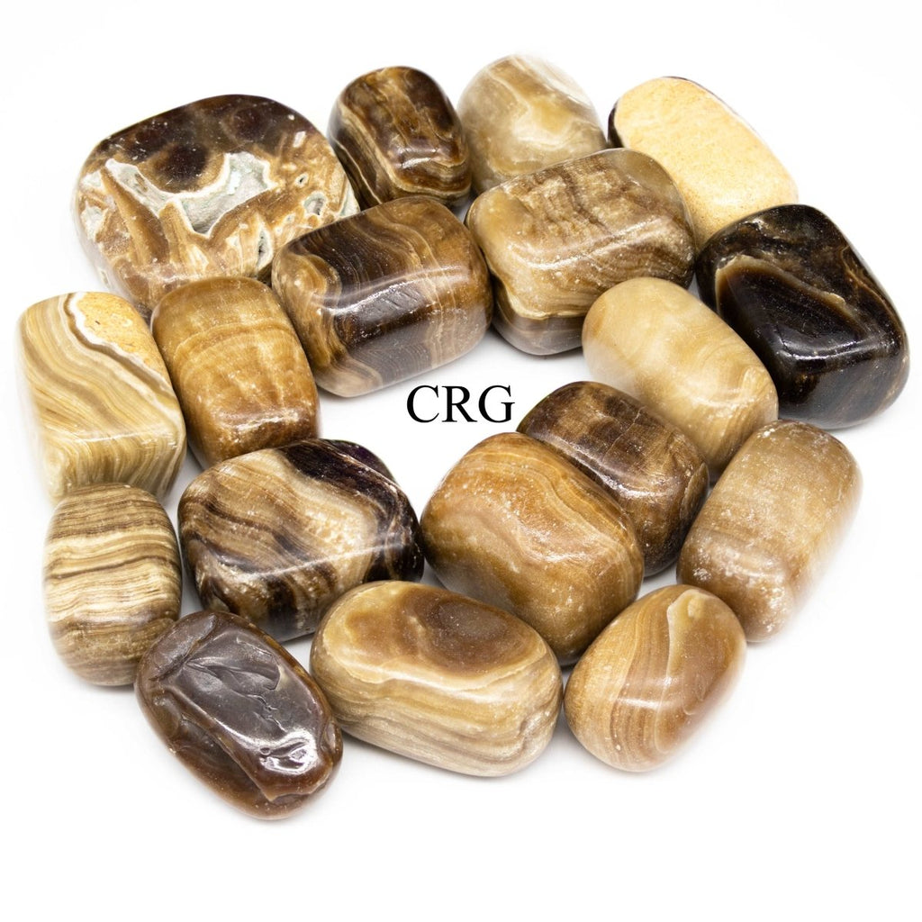 Tumbled Extra Quality Chocolate Calcite / 1-2" AVG - 1 KILO LOT