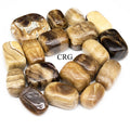 Tumbled Extra Quality Chocolate Calcite / 1-2" AVG - 1 KILO LOT