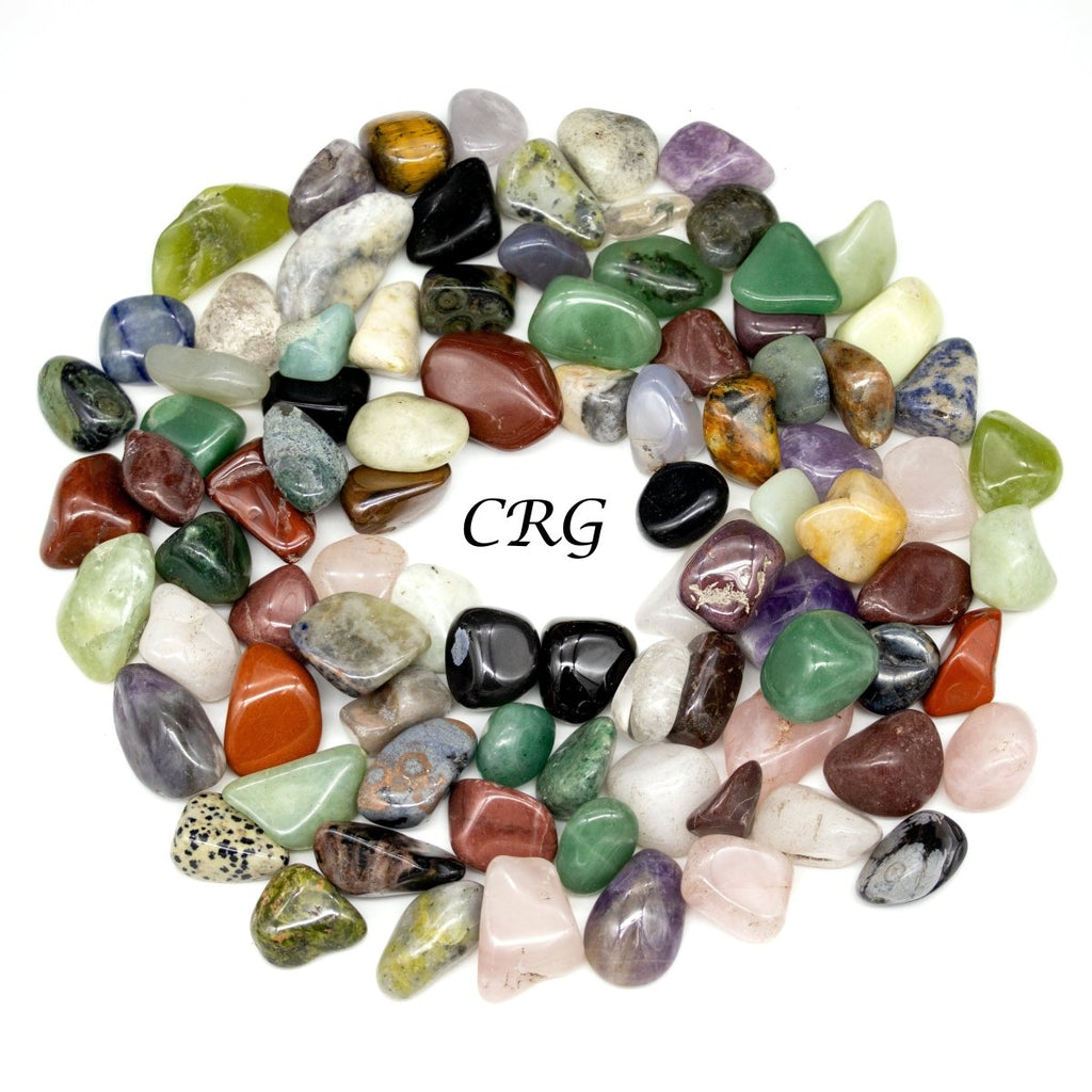 Tumbled Small A88 Gemstone Mix / 0.5" AVG - 1 LB. LOT