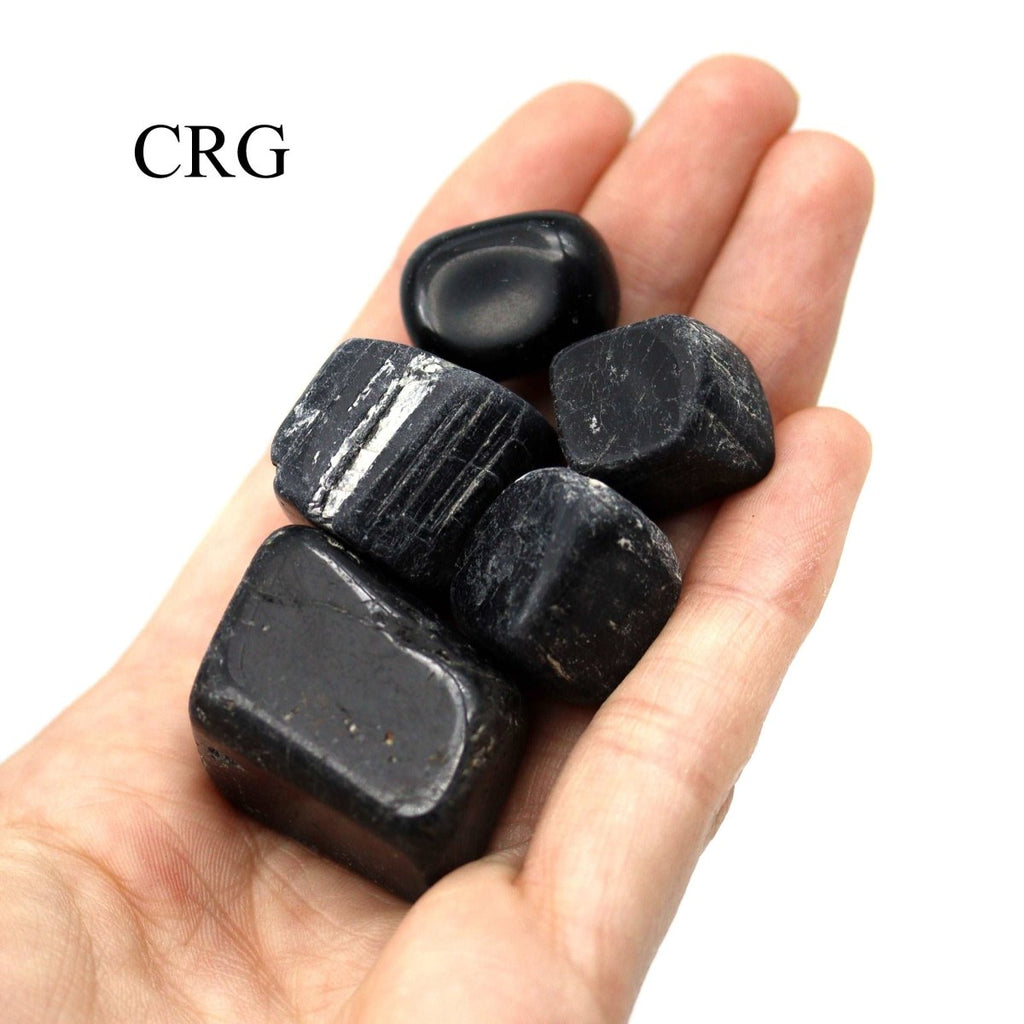 Tumbled Mixed Black Tourmaline and Sardonyx / 20-40mm AVG - 1 KILO LOT