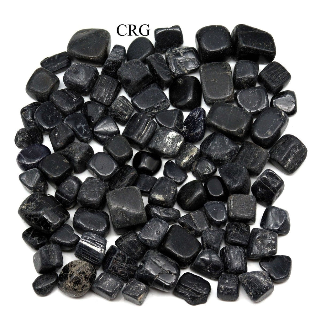 Tumbled Mixed Black Tourmaline and Sardonyx / 20-40mm AVG - 1 KILO LOT