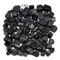 Tumbled Mixed Black Tourmaline and Sardonyx / 20-40mm AVG - 1 KILO LOT