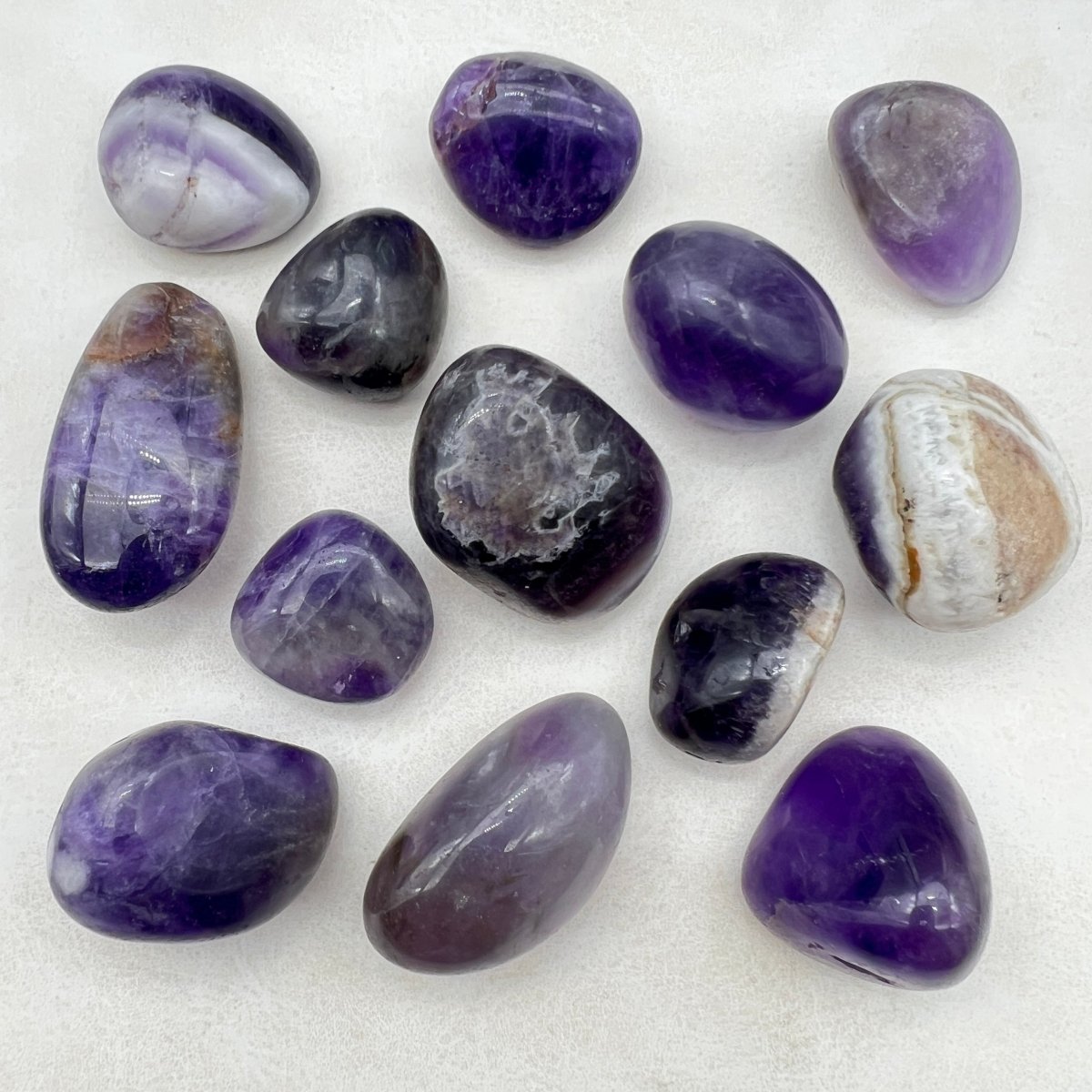 Tumbled Multicolor Amethyst / 20-40mm AVG - 1 KILO LOT