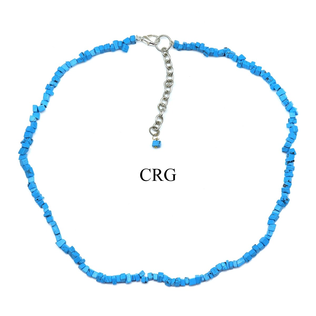 Turquoise Inspired Strand Chip Choker Necklace (16 Inches) (4 Pieces) (INJD)