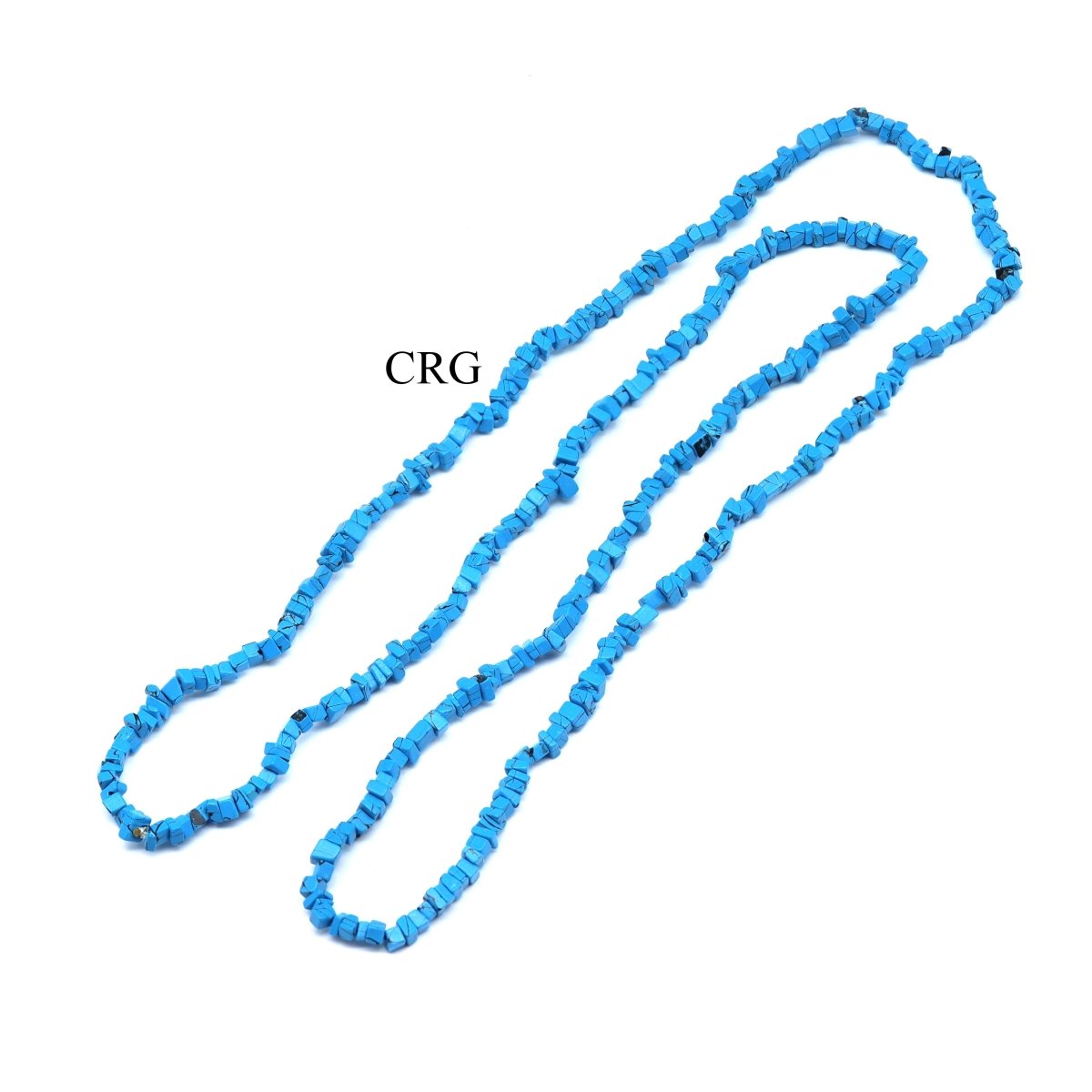 Turquoise Inspired Strand Chip Necklace (32 Inches) (1 Piece) (INJD)