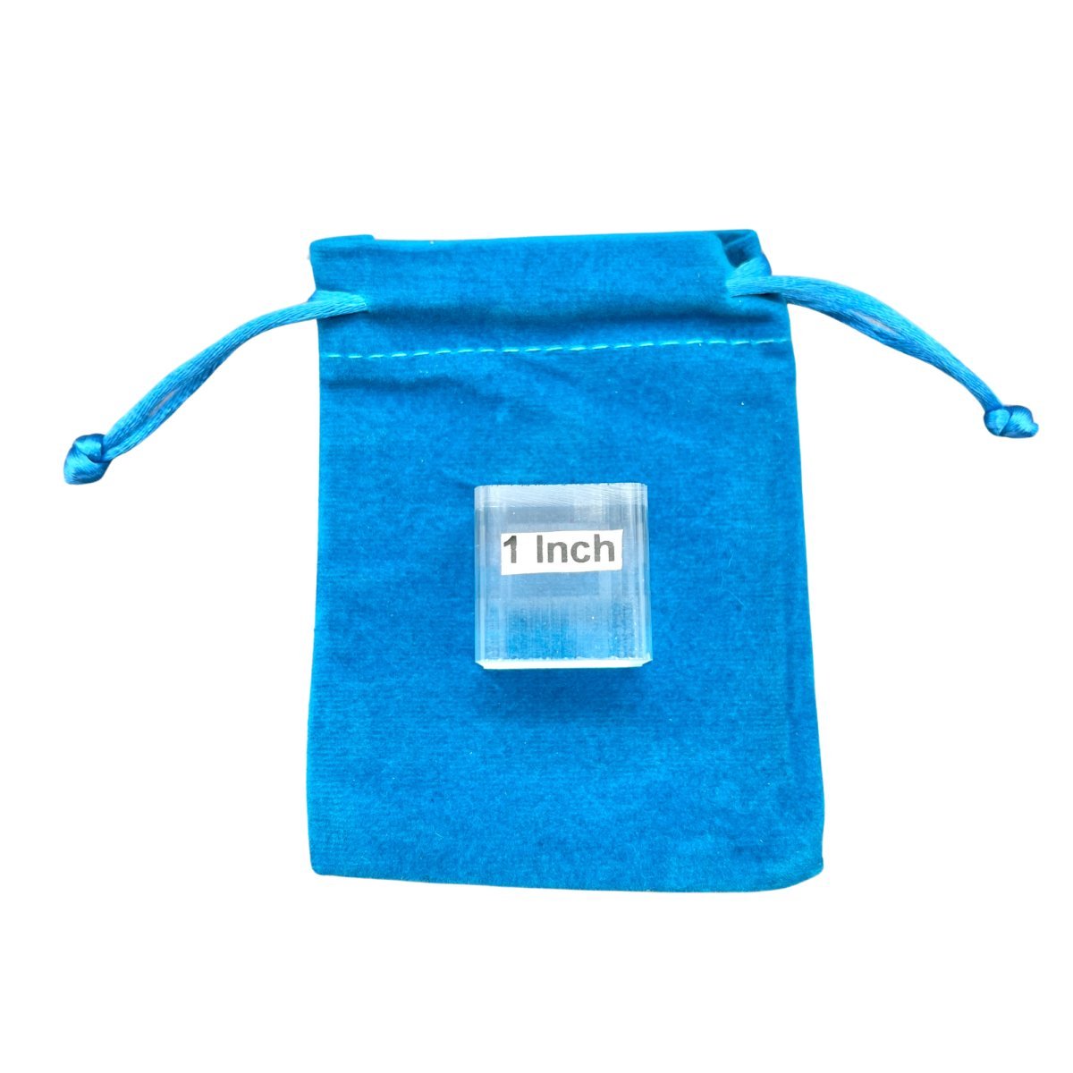 Turquoise Plush Velvet Pouch (1 Piece) Size 3 by 4 Inches Small Deluxe Gift Bag