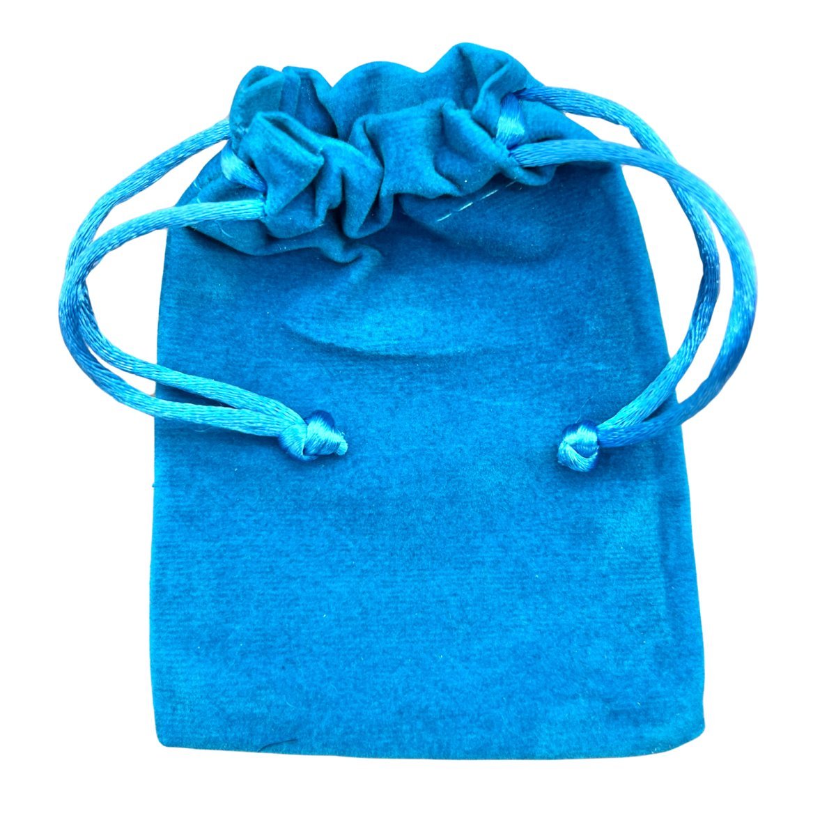 Turquoise Plush Velvet Pouch (1 Piece) Size 3 by 4 Inches Small Deluxe Gift Bag
