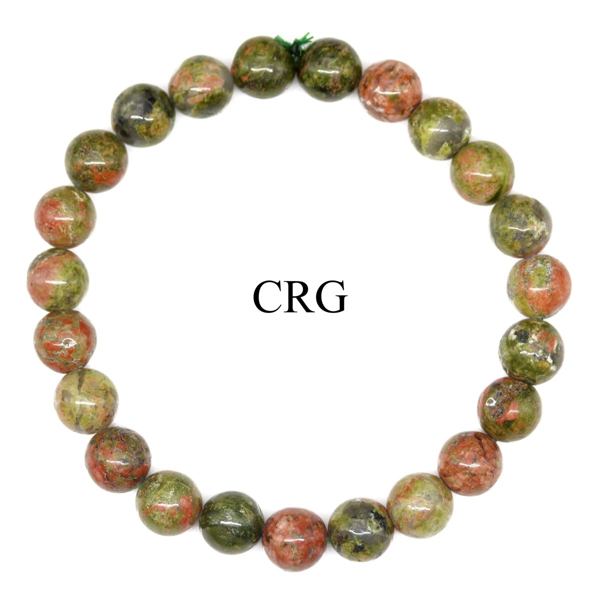 Unakite Round Bead Stretch Bracelet (8 mm) (1 Piece)
