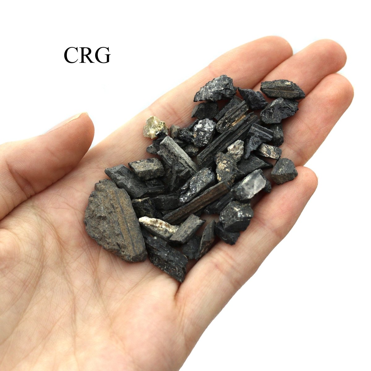 Rough Unpolished Black Tourmaline Chips - Mixed Sizes - 1 KILO LOT