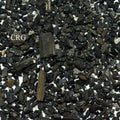 Rough Unpolished Black Tourmaline Chips - Mixed Sizes - 1 KILO LOT