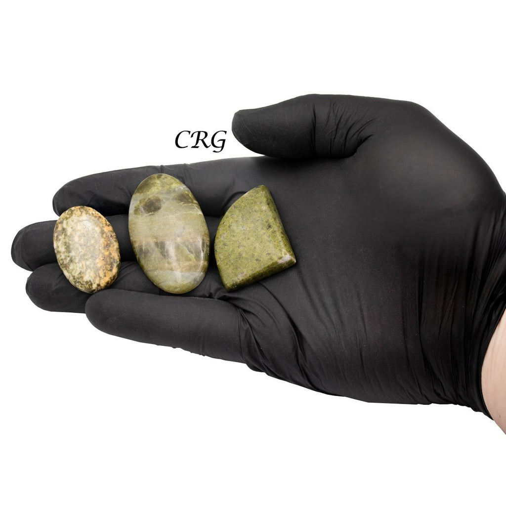 Vesuvianite Cabochons (75 Grams) Mixed Sizes Bulk Wholesale Lot Crystal Minerals