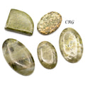 Vesuvianite Cabochons (75 Grams) Mixed Sizes Bulk Wholesale Lot Crystal Minerals