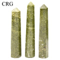 Vesuvianite Towers (2 Pieces) Size 3 to 5 Inches Standing Crystal Gemstone Points