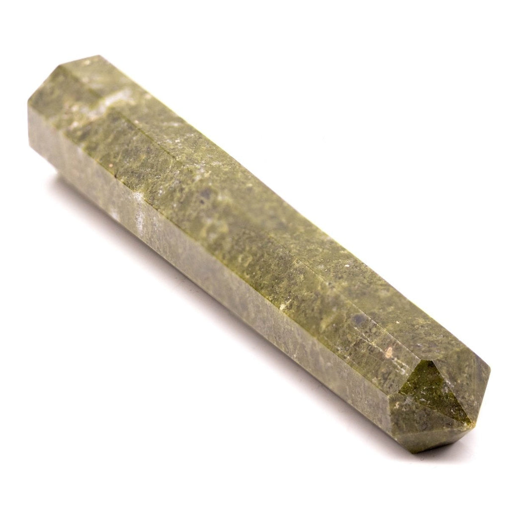 Vesuvianite Towers (2 Pieces) Size 3 to 5 Inches Standing Crystal Gemstone Points