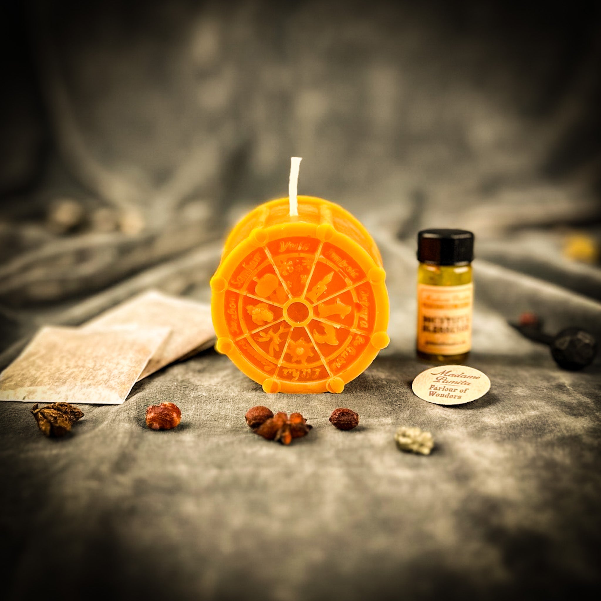 Wheel of the Year Wishes Candle Spell Kit - Sabbat Celebrations & Seasonal Magic