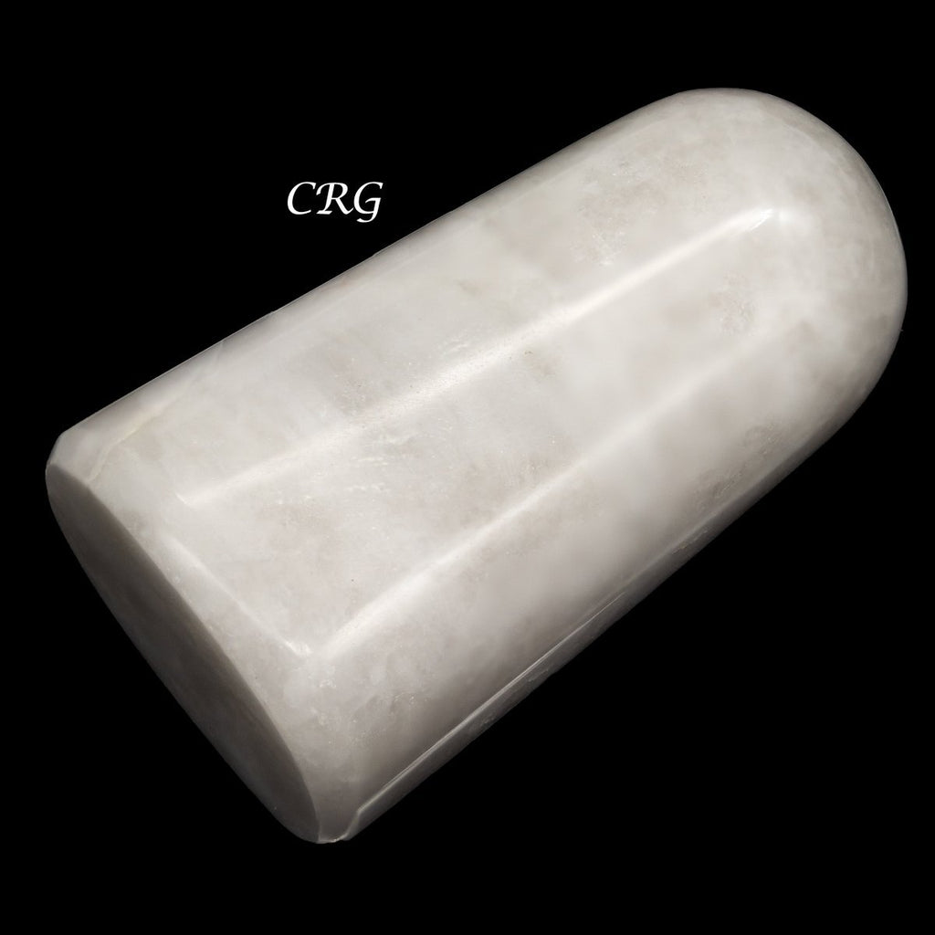 White Agate Freeform Boulder (3-5 in) Polished Gemstone Sculpture (1 pc)