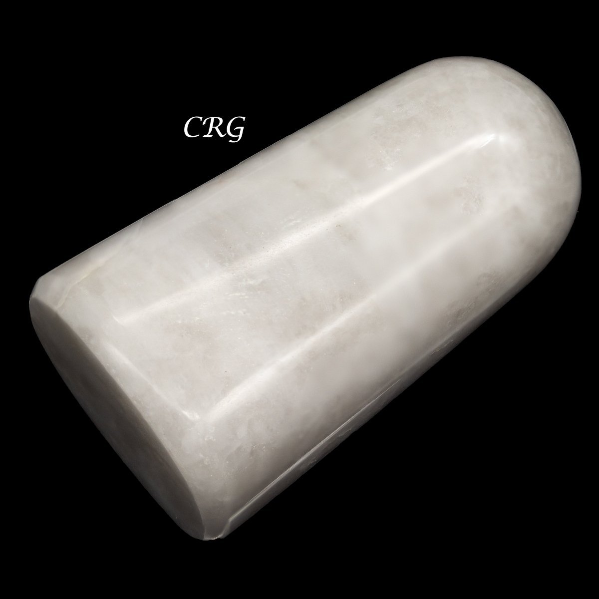 White Agate Freeform Boulder (3-5 in) Polished Gemstone Sculpture (1 pc)