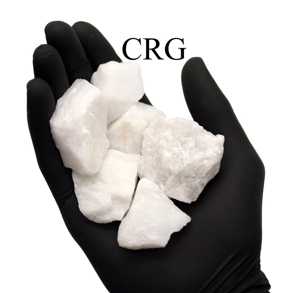 White Agate Raw Rock – Rough Crystal Stones 25–40mm, Bulk Wholesale Minerals for Craft & Decor