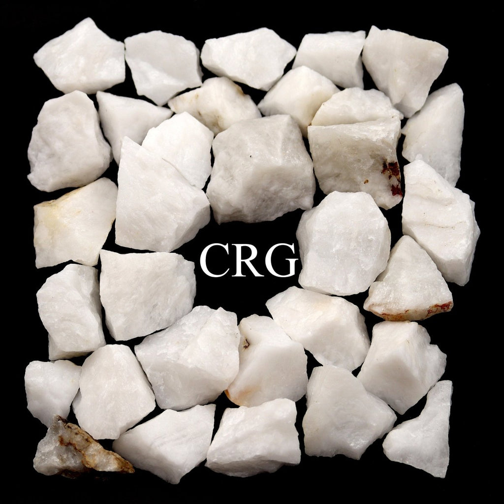 White Agate Raw Rock – Rough Crystal Stones 25–40mm, Bulk Wholesale Minerals for Craft & Decor