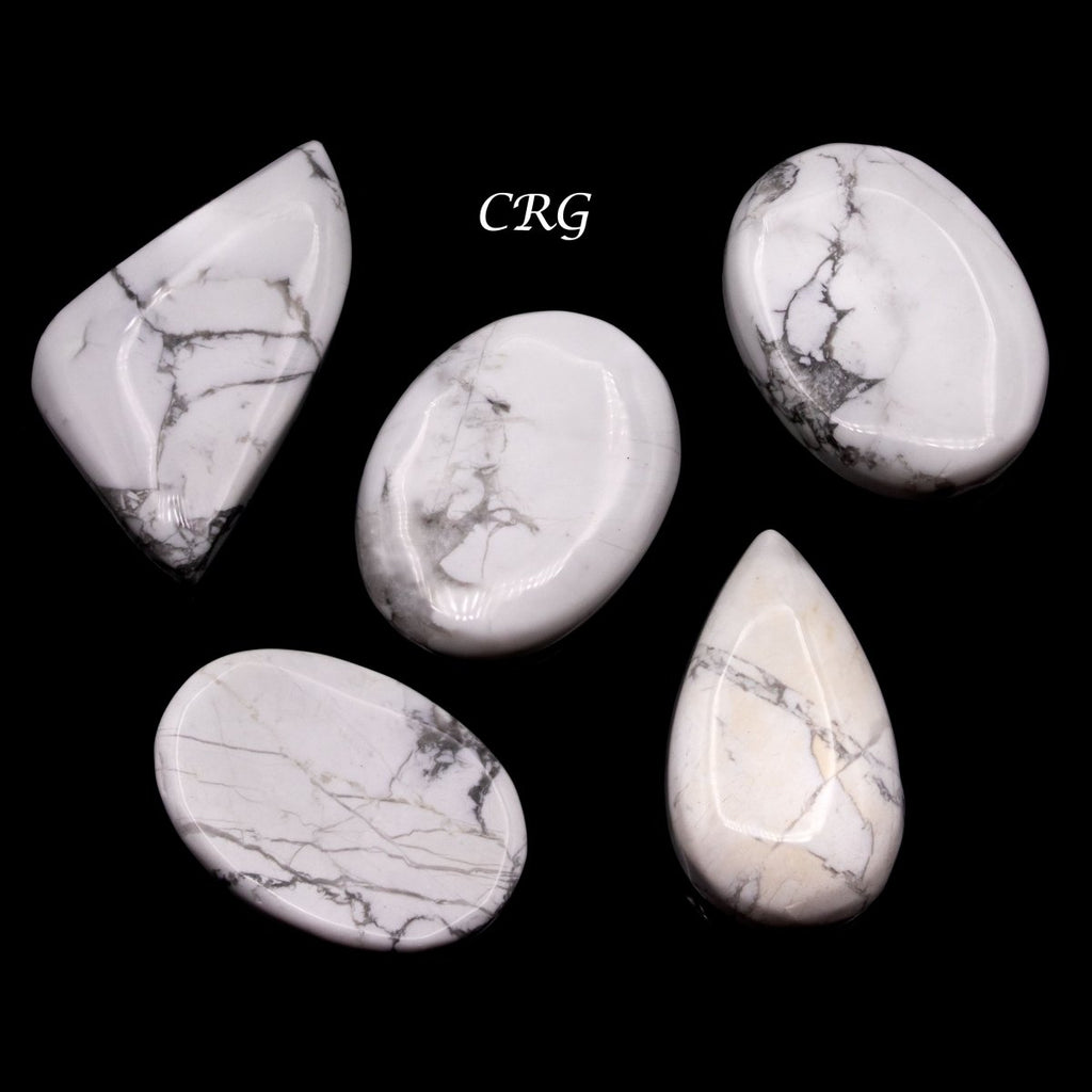 White Howlite Cabochons (75 Grams) Mixed Sizes Bulk Wholesale Lot Crystal Minerals