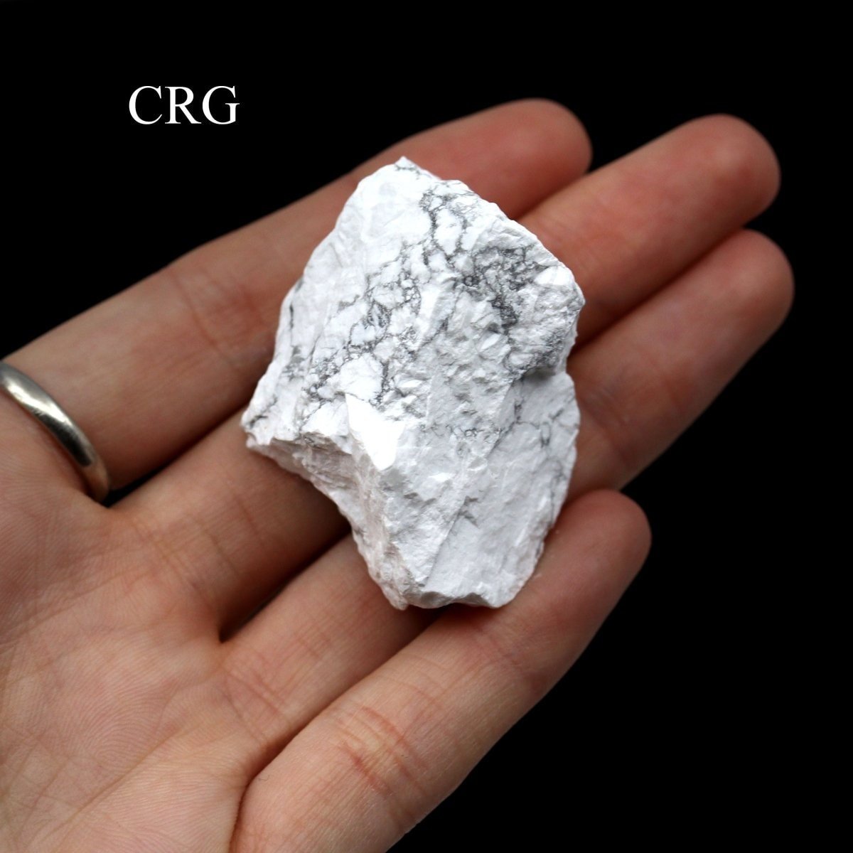 White Howlite Rough Pieces (Size 0.5 To 1.5 Inches)