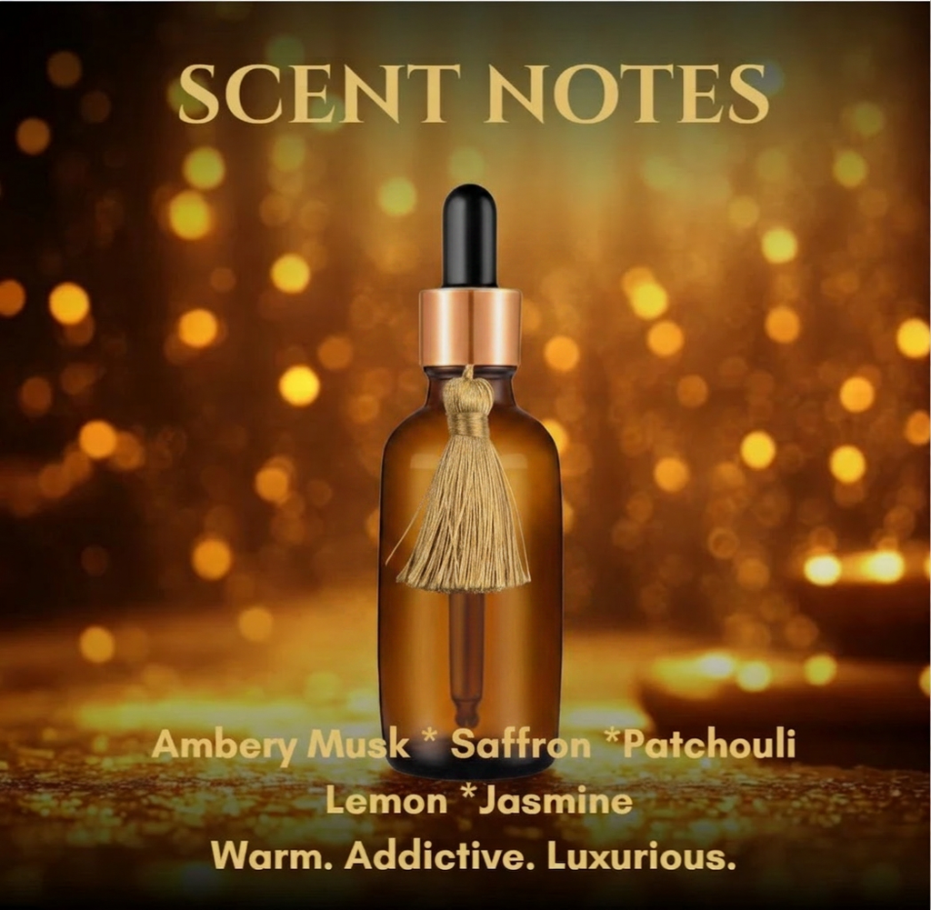 Midas Touch Gilded Anointing Oil – Amber Musk & Saffron Ritual Oil