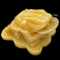Yellow Calcite Good Lucky Money Frog Toad (1 Piece) Size 3 Inches Crystal Gemstone Animal Carving